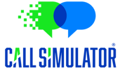 Call Simulator Logo Blue